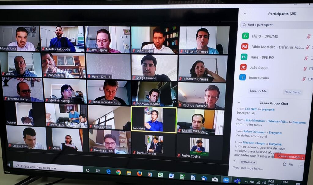 Defensoria Pública de Minas participa de reunião do Condege por videoconferência 1