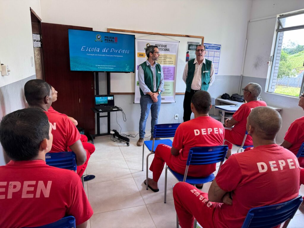 ‘Escola de Direitos’ leva noções básicas de execução penal para 113 pré-egressos da Penitenciária de Teófilo Otoni  1